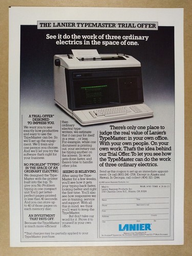 1983 lanier typemaster word - 1983,